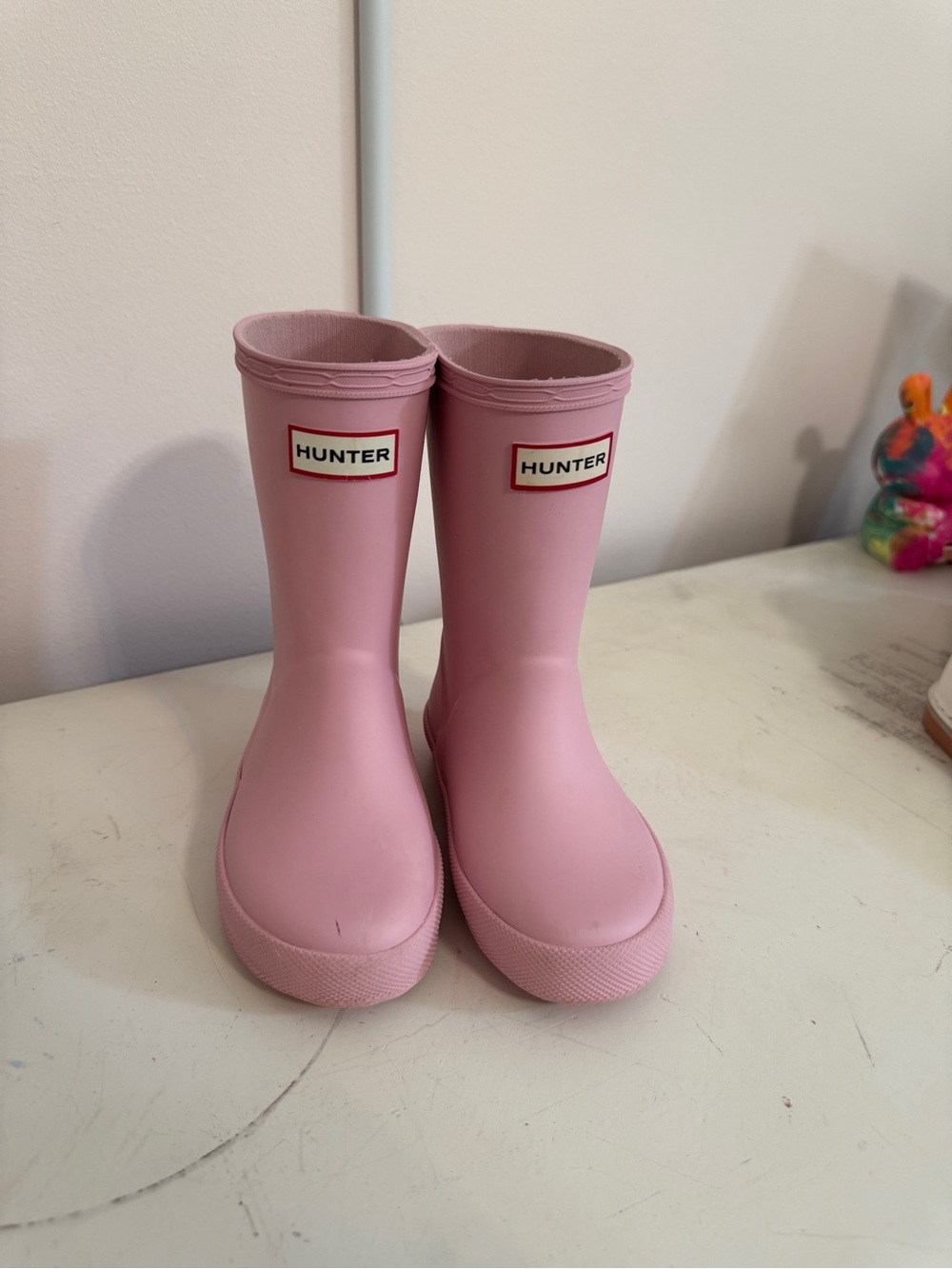 Hunter Pink Kids' Rain Boots